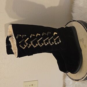 Sheikh Black Suede Urban Boots